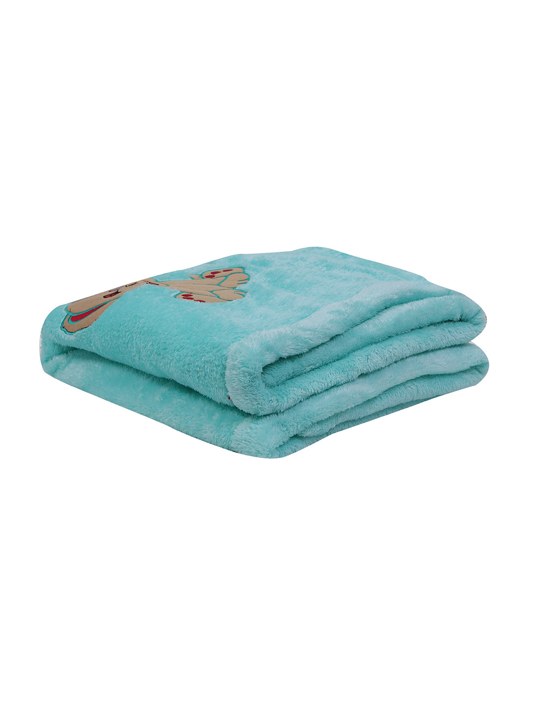 SIDLY PIDLY Sea Green Fur 210 GSM Blanket