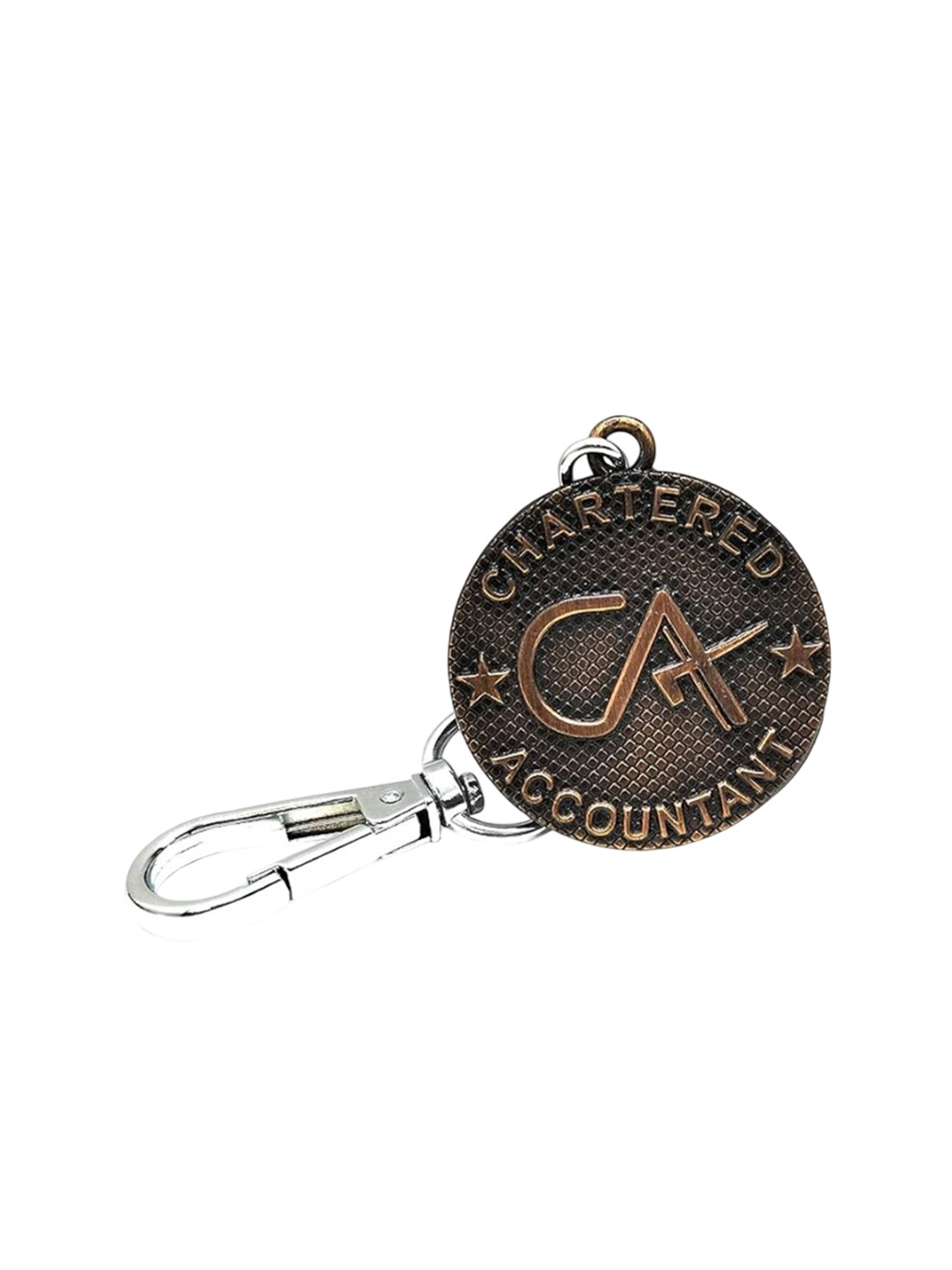 Get Fatang Textured Metal Chartered Accountant Key Chain