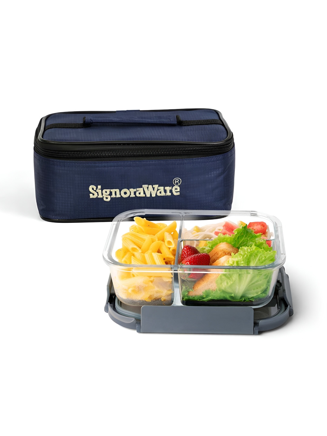 SignoraWare Transparent Glass Easy to Clean Lunch Box