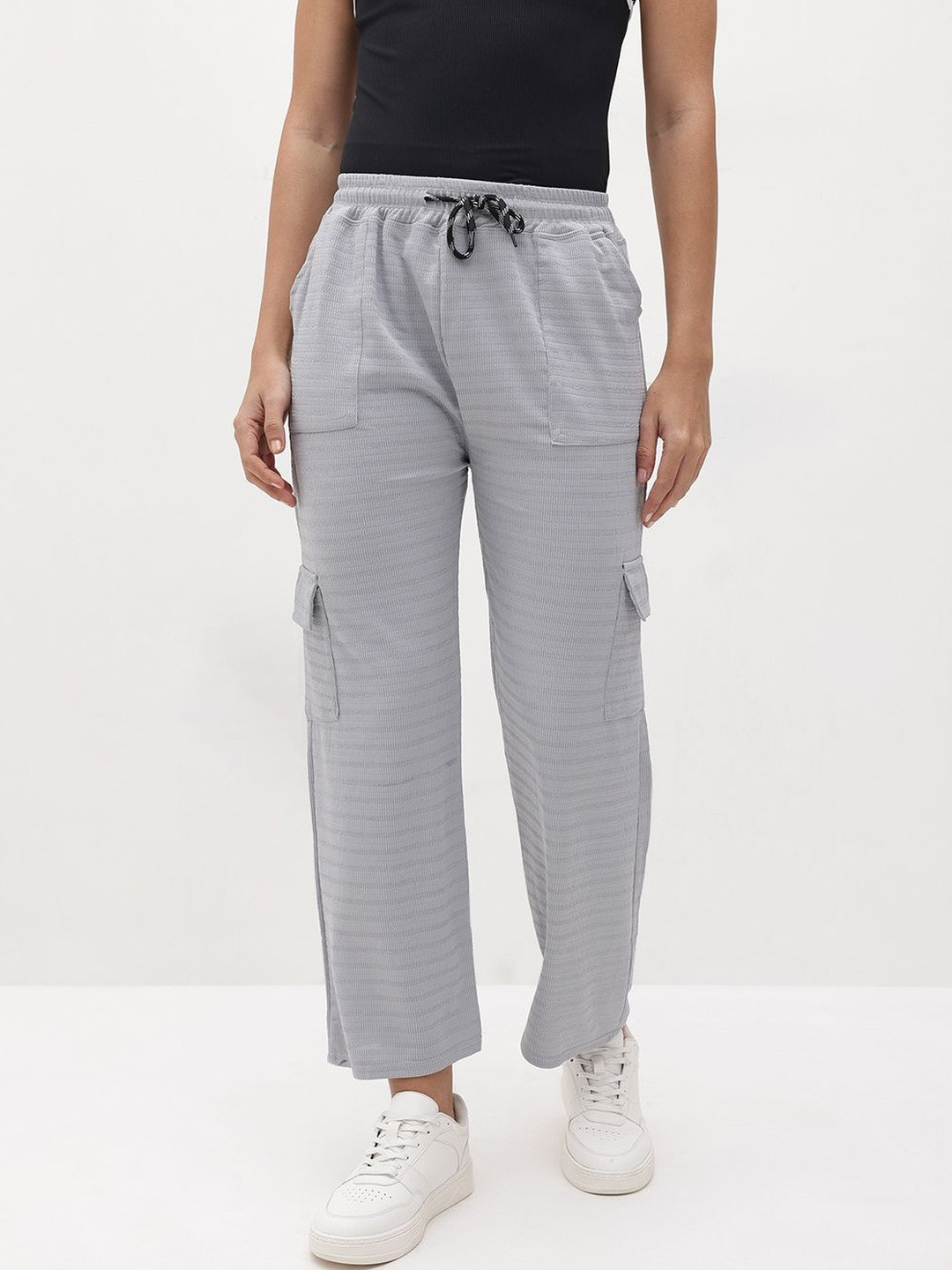 Roadster Women Crepe Cargo Pant