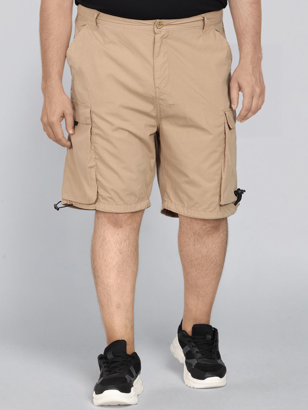 Bene Kleed Men Plus Size Relaxed Fit Cargo Shorts