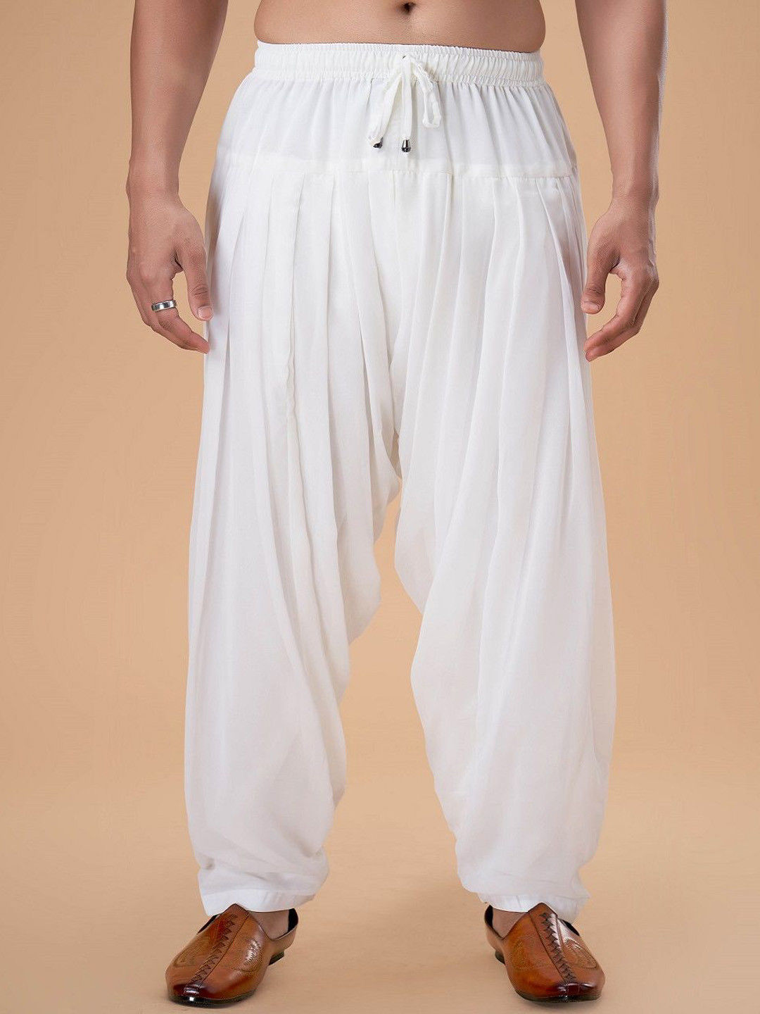 EKATVA ETHNIC Men Solid Semi-Afghani Dhoti Pants