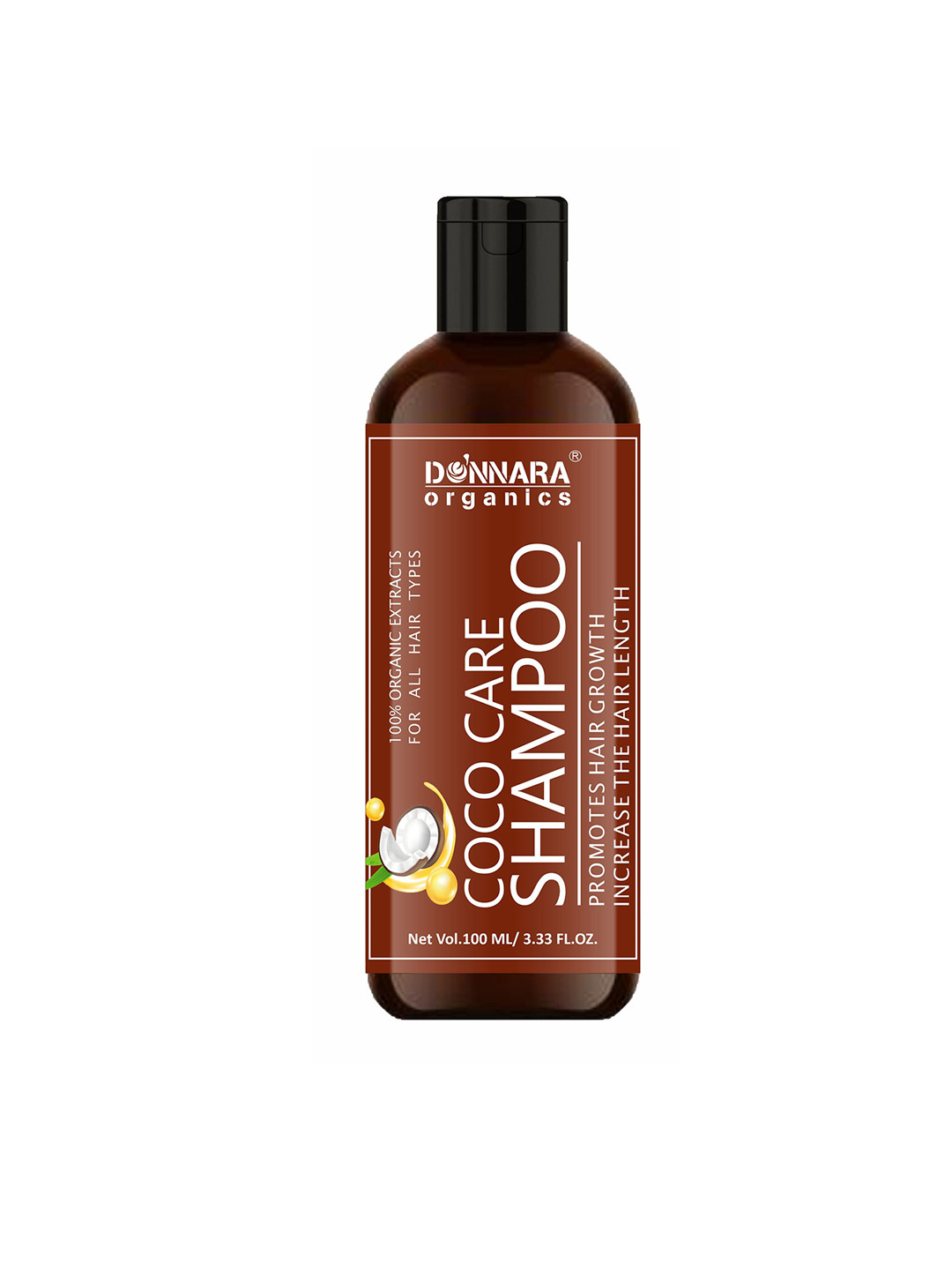 Donnara Organics Coco Care Shampoo With Coconut Extract - 100 ml