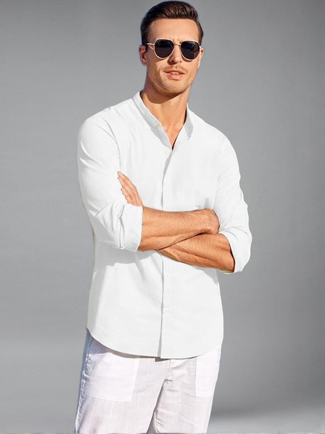 univibe Smart Slim Fit Casual Shirt