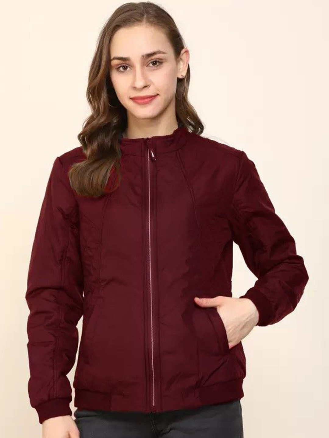 Mabish Mandarin Collar Water Resistant Puffer Jacket