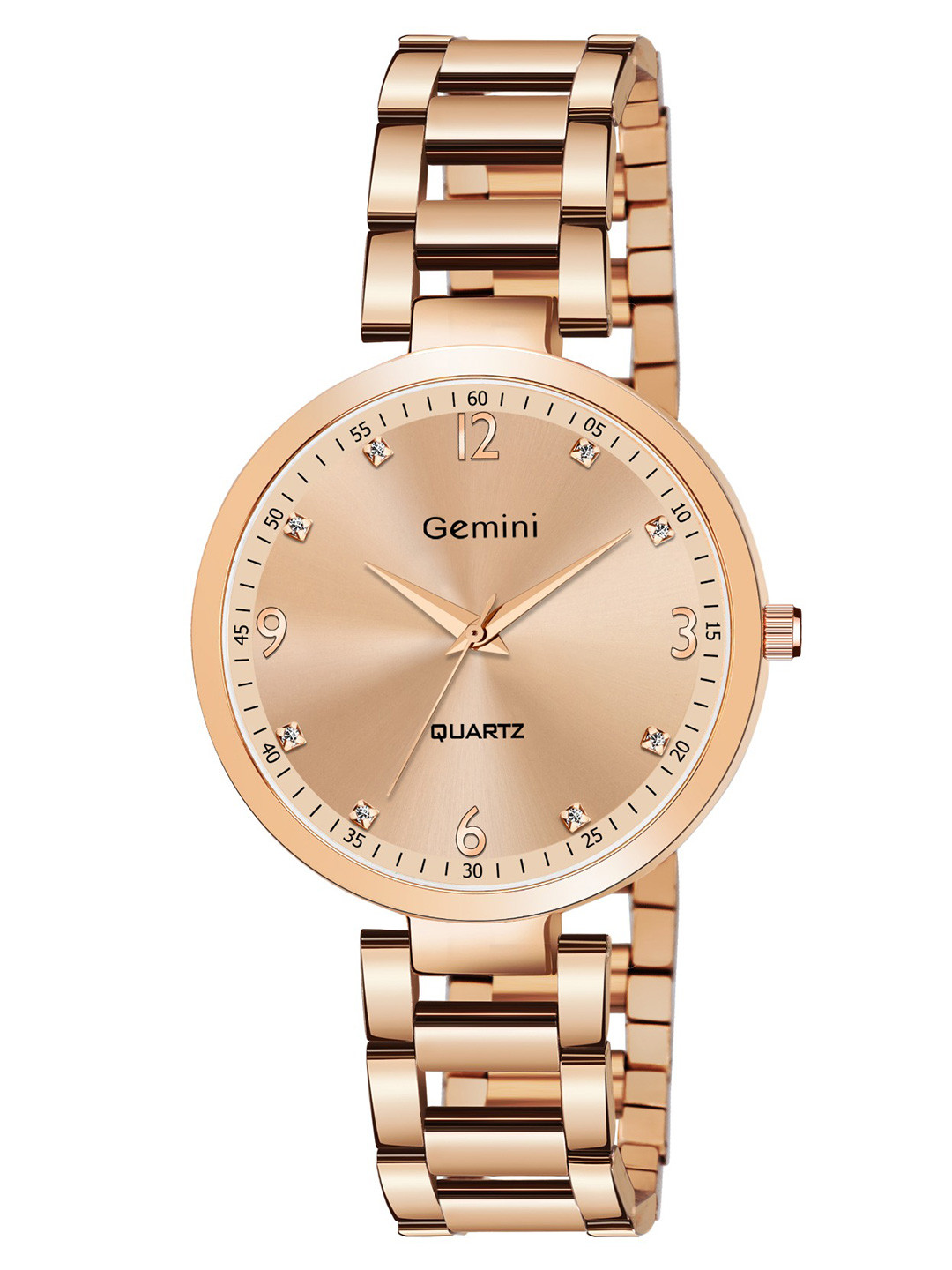 GEMINI Women Embellished Dial & Bracelet Style Straps Analogue Watch 2480wm01