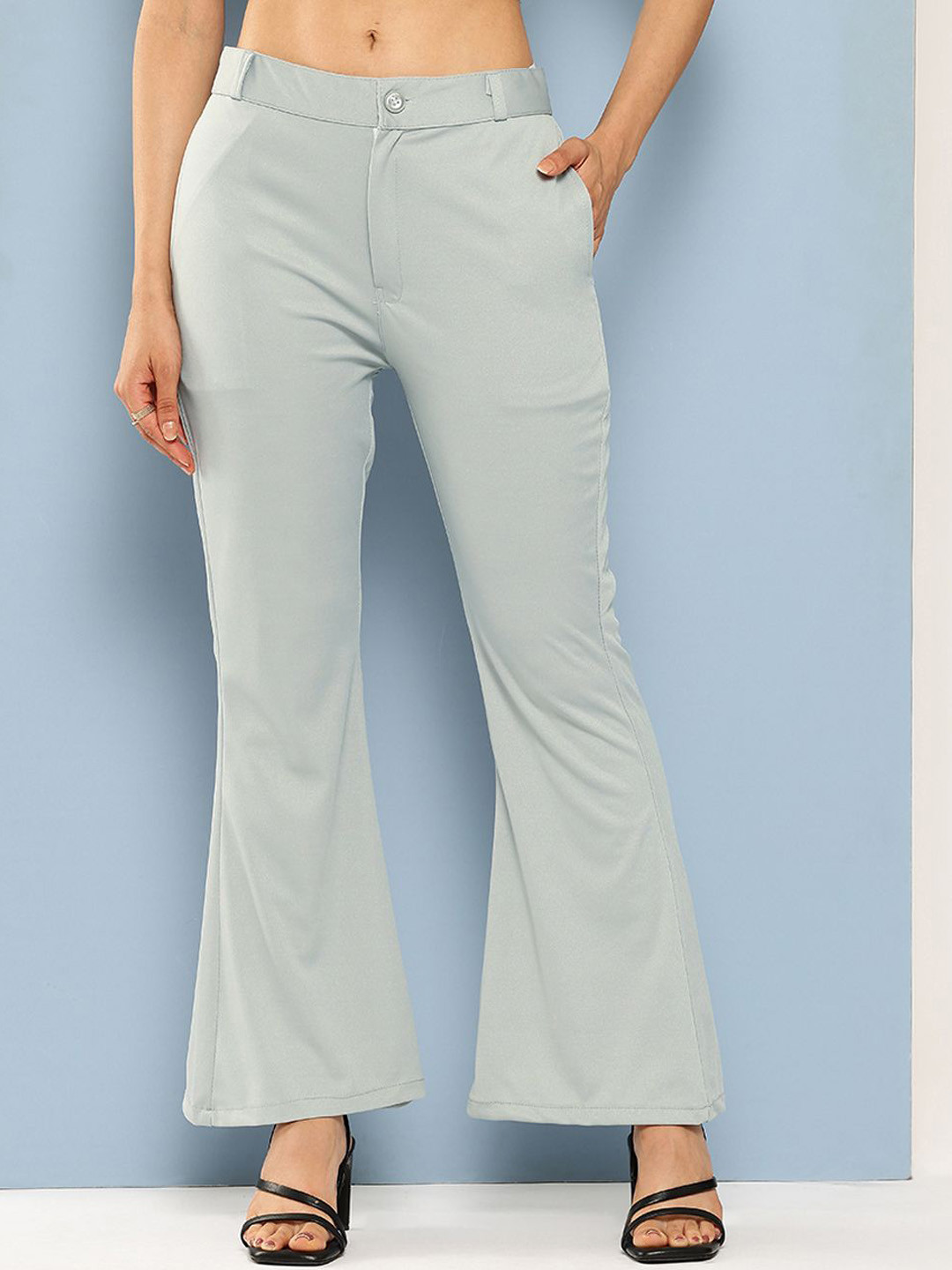 BAESD Women Bootcut Easy Wash Trousers
