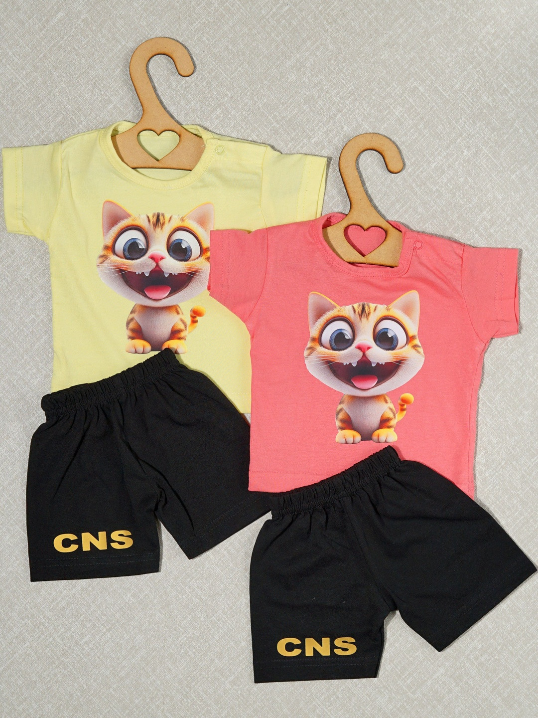 CRAZE N STITCH Boys 2Pc Casual T-shirt