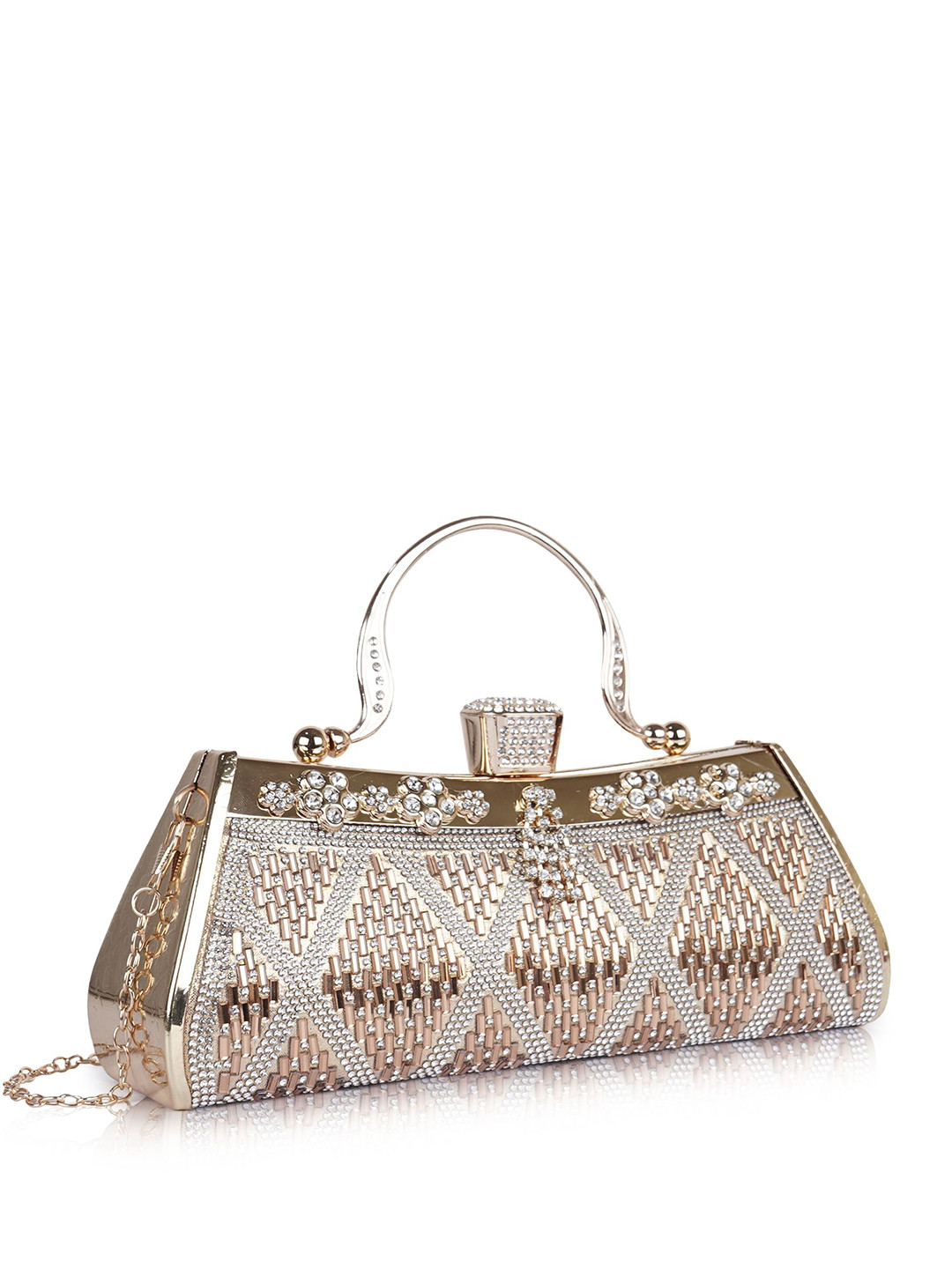 LADY QUINTON Women Crystal Rhinestone Evening Clutch