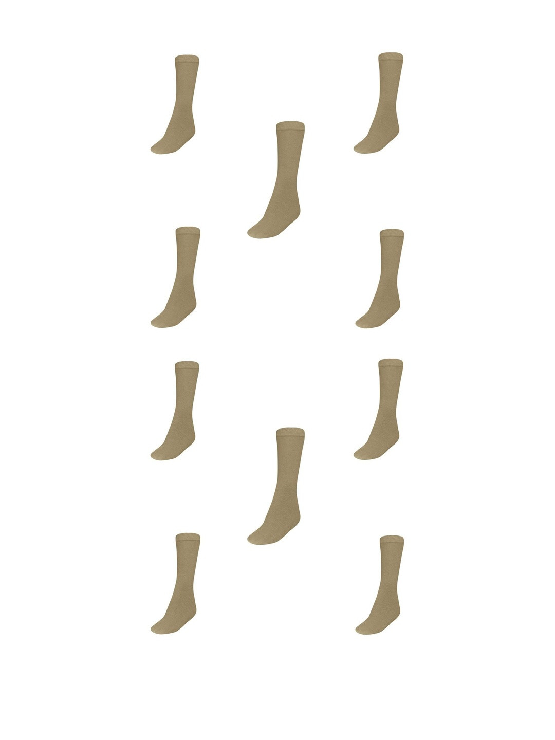 MUKHAKSH Boys Pack Of 10 Calf Length Socks