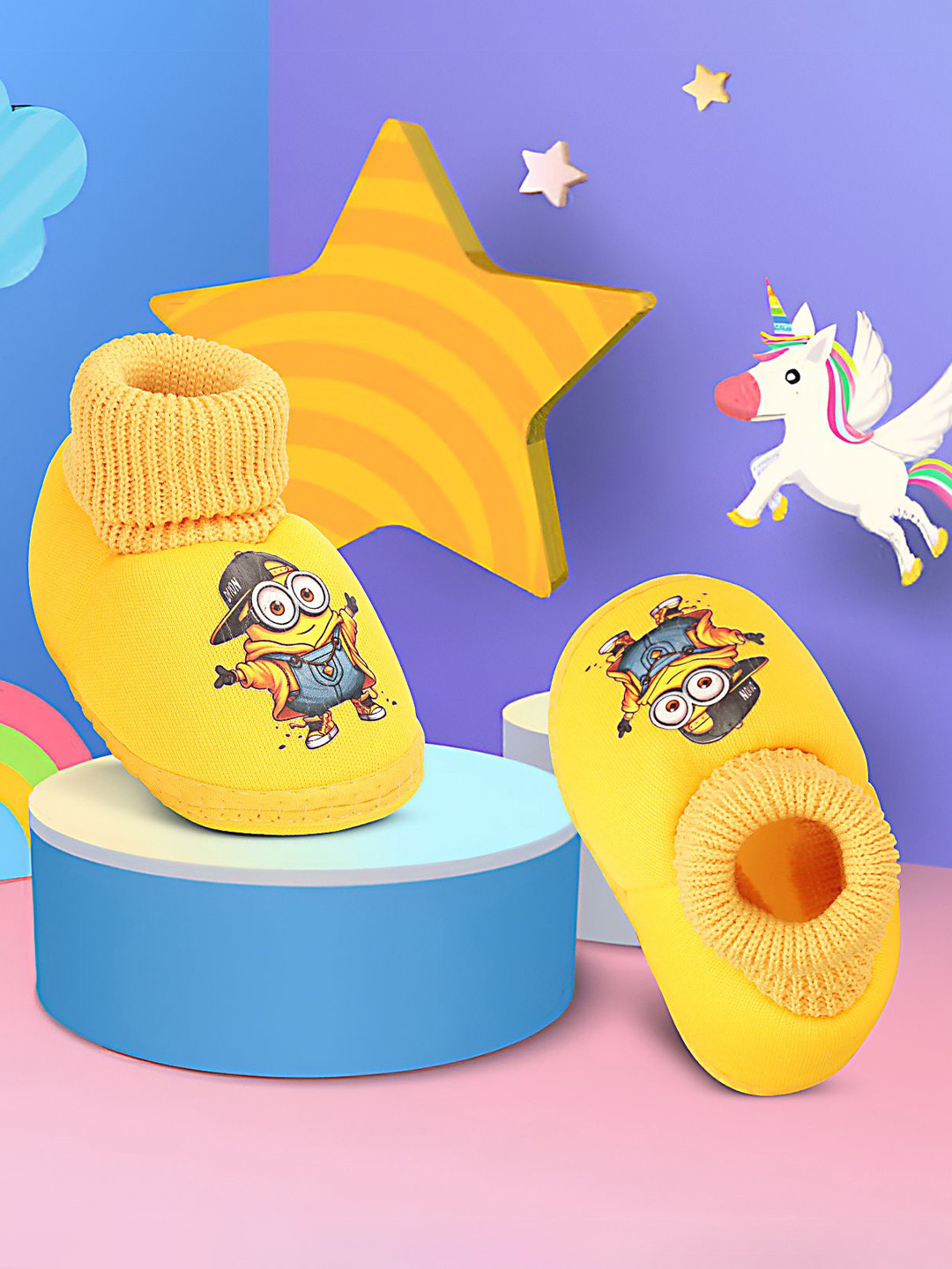 HAWKR Kids Cotton Minions Booties