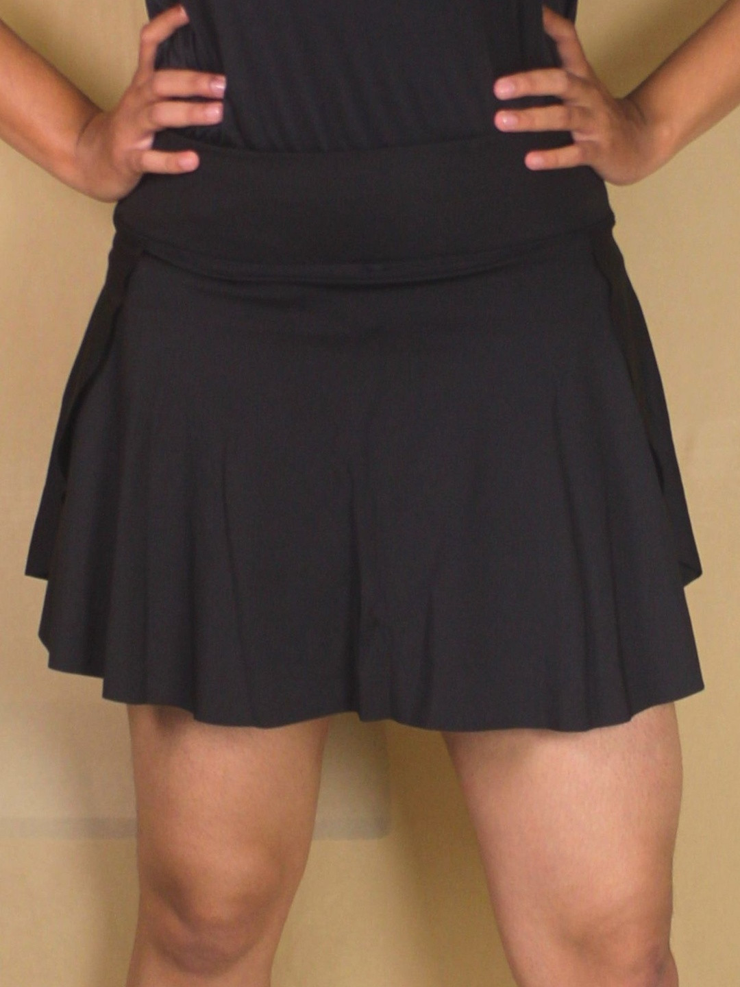 Aqua Holic Women Solid Beach Wear Skort With Pockets Bottoms