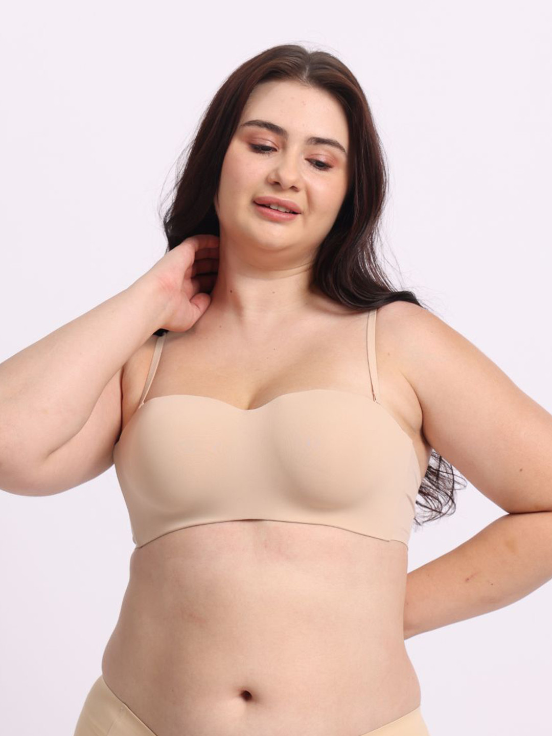 Krvvy Women's No-Slip Grip Multi-Way Strapless Bra