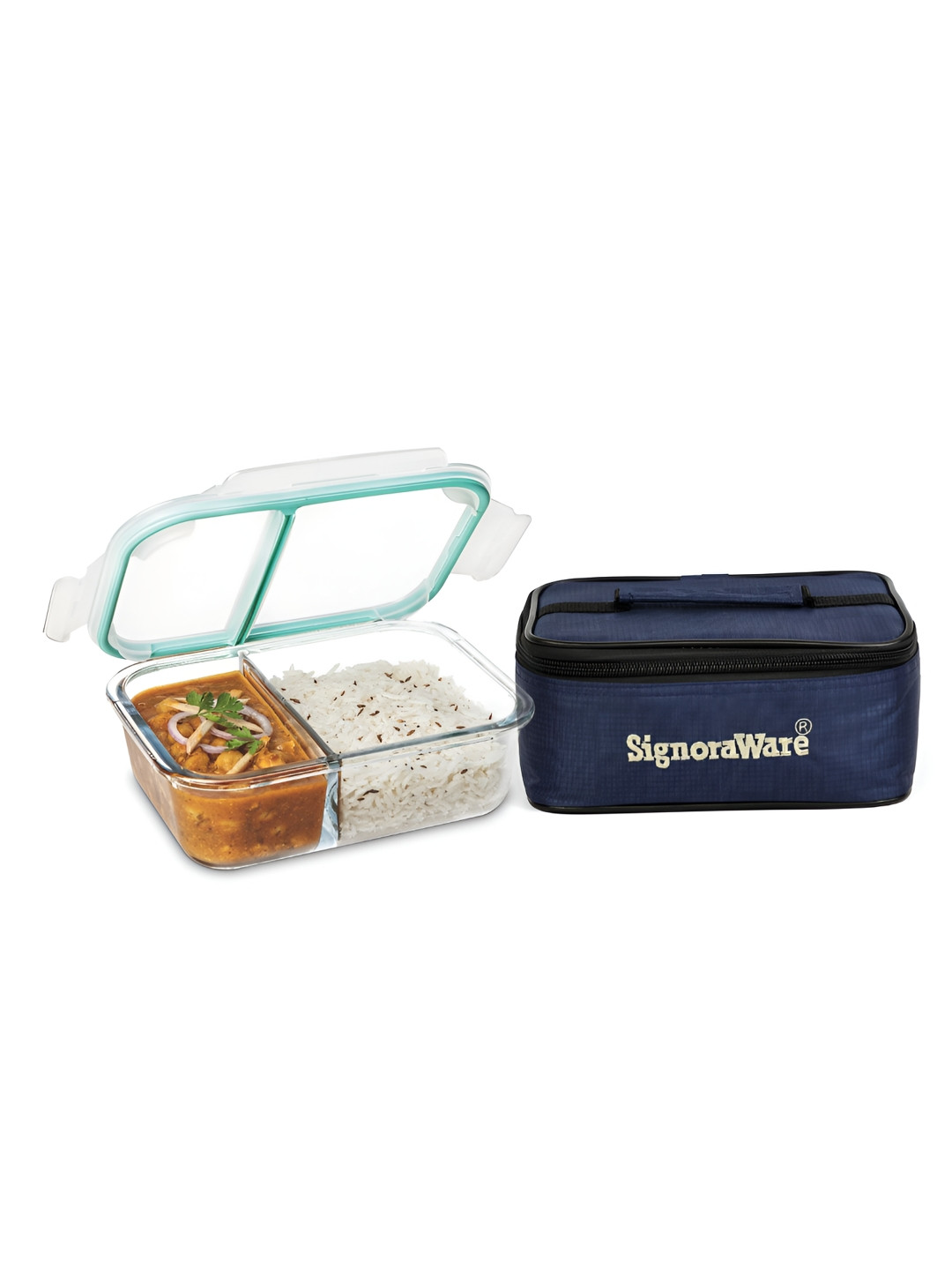 SignoraWare Transparent Glass Easy to Clean Lunch Box