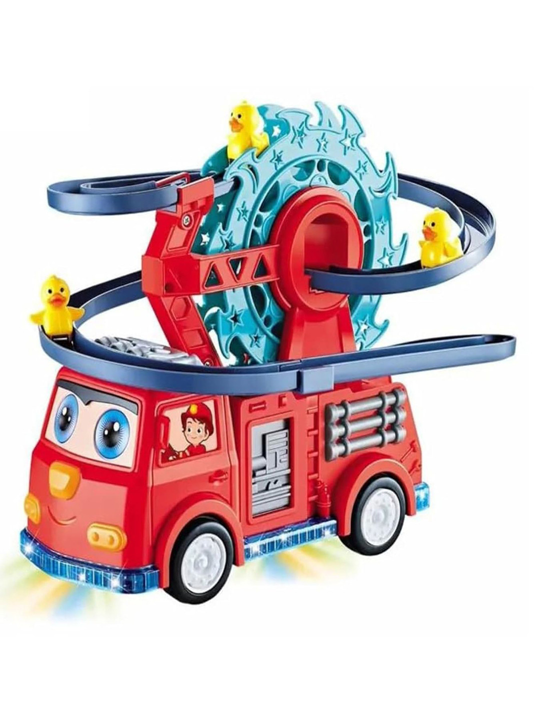 MUREN Fire Rail Car Toy Stair-Climbing Ducklings Gaming Accessory