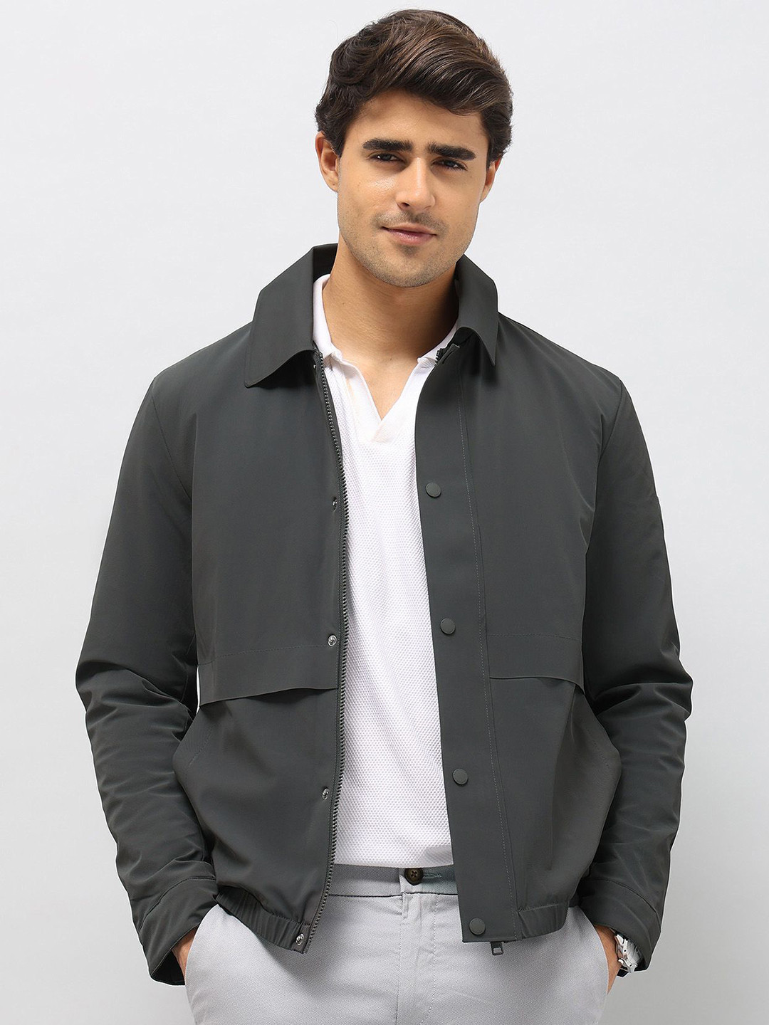U.S. Polo Assn. Spread Collar Regular Fit Tailored Jacket