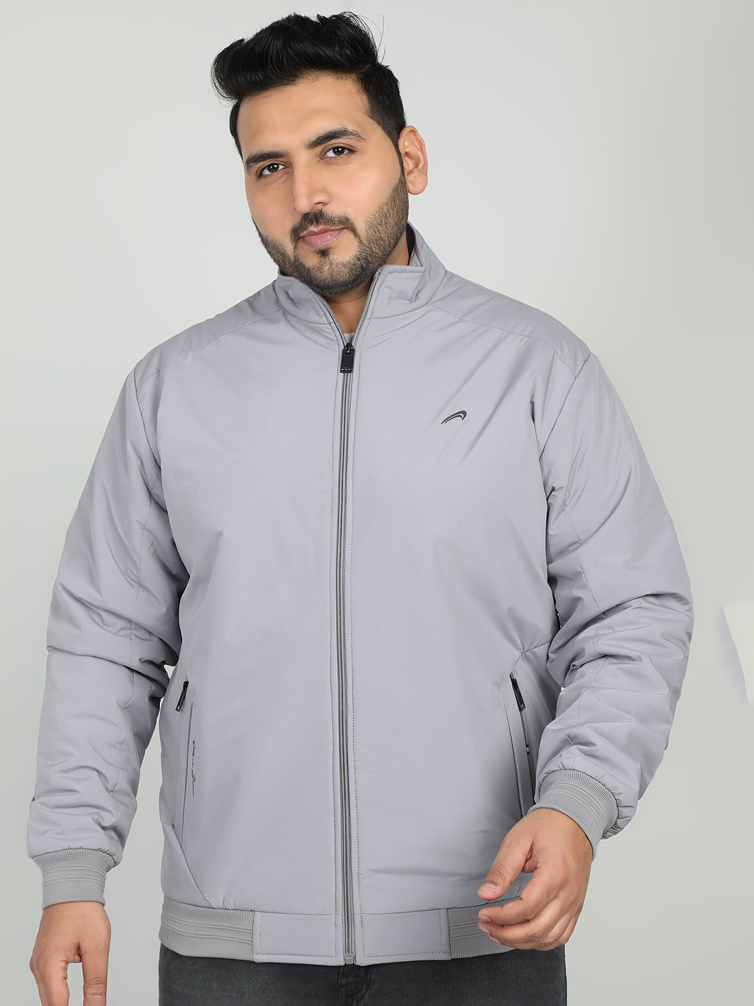 ELLIPSE Stand Collar Bomber Jacket