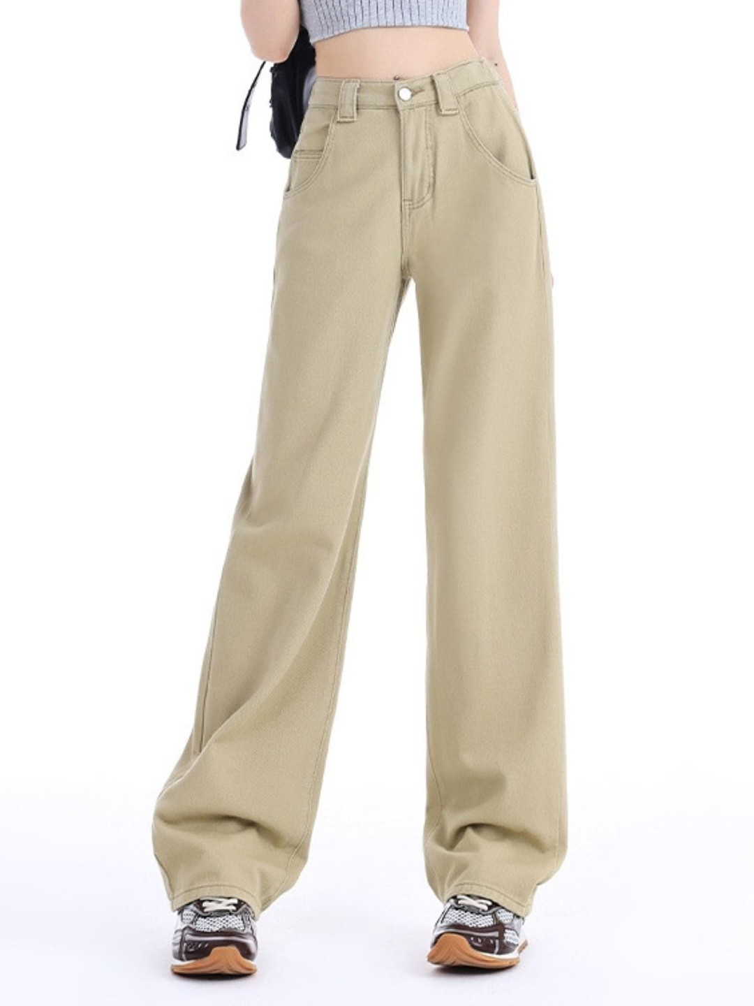 StyleCast Women Cotton Mid-Rise Baggy Jean