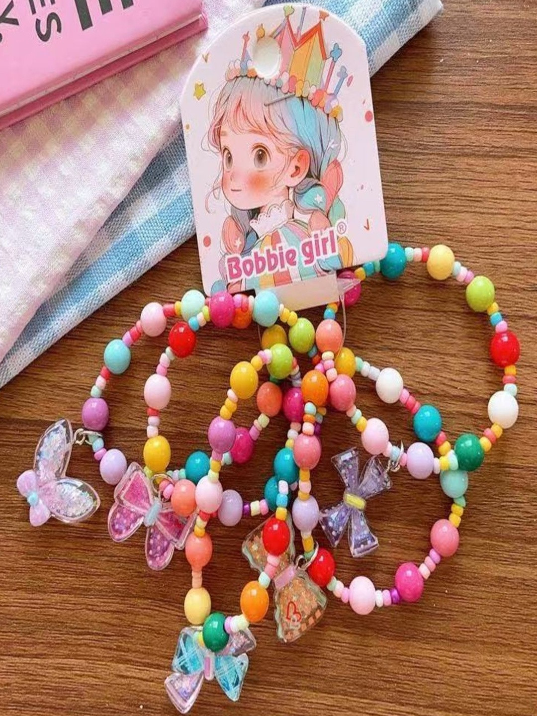 SAPRAA TRENDS Girls Pack Of 5 Bracelets and Hair Bands