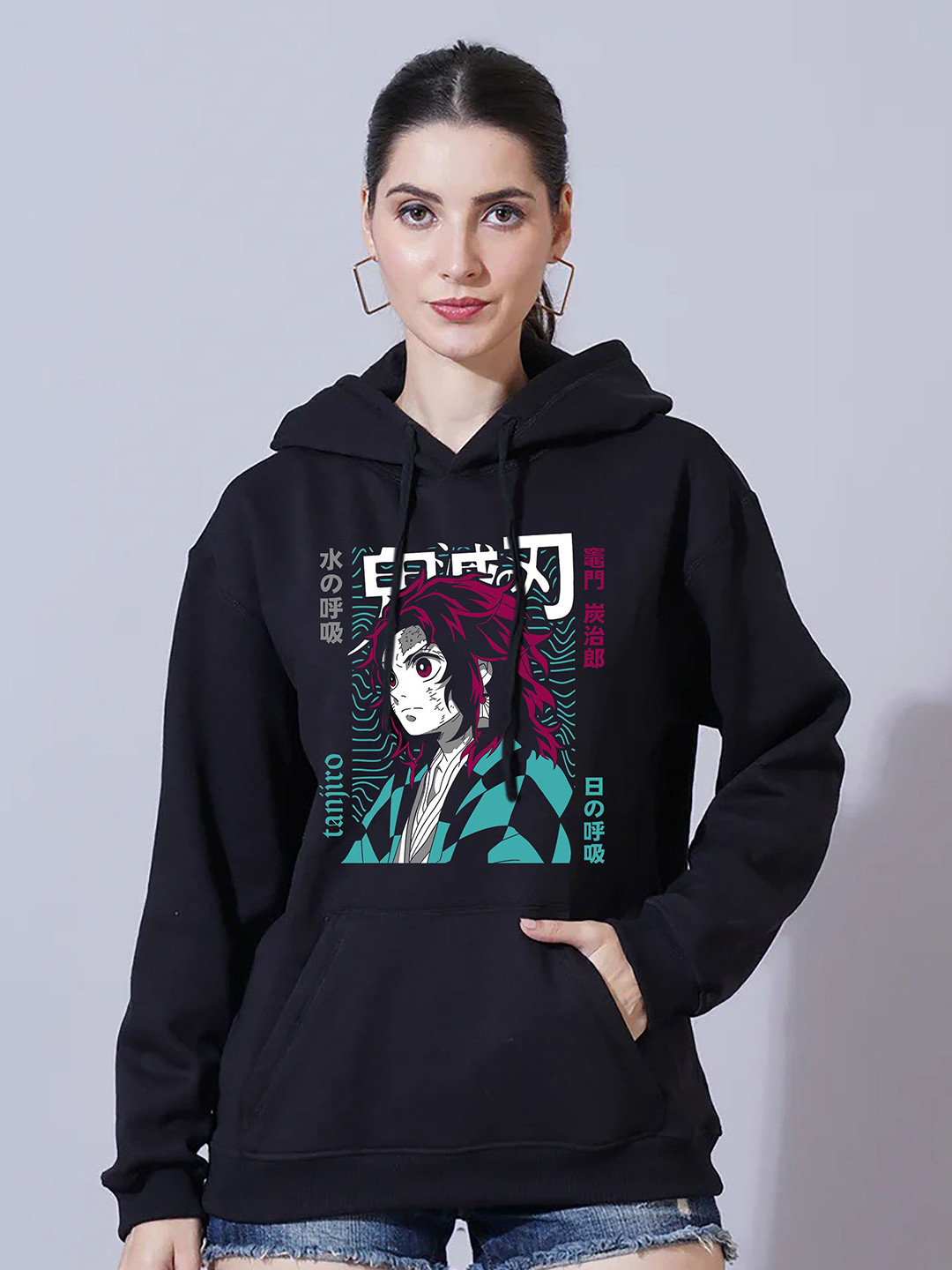 BRIEF CHICKADE Women Graphic Printed Hooded Sweatshirt