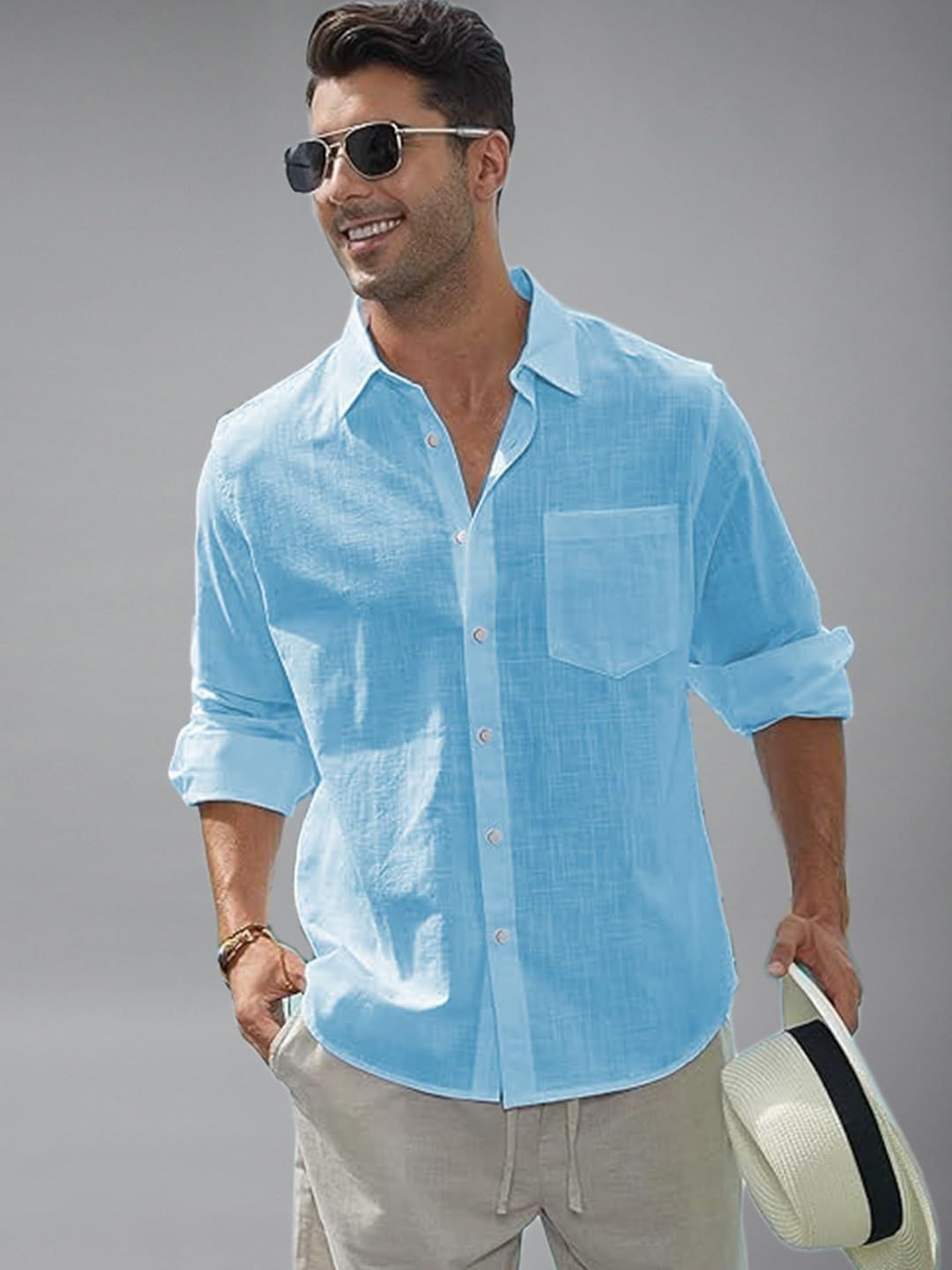 univibe Smart Slim Fit Casual Shirt