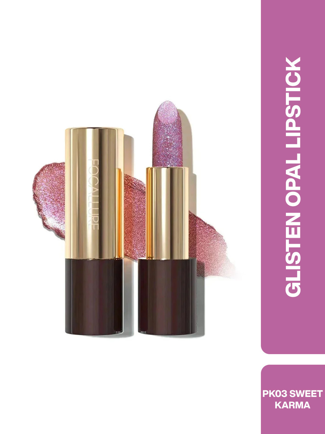 FOCALLURE Glisten Opal Hydrating Shimmer Lip Balm 3.5 g - Sweet Karma PK03