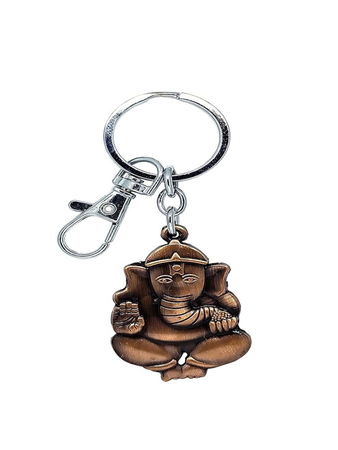 Get Fatang Textured Ladoo Ganpati Dual Sided Keychain
