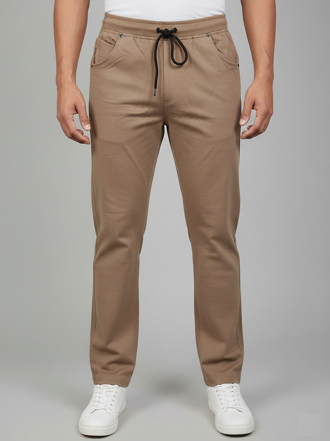 SANDPIPER Men Mid-Rise Relaxed-Fit Breathable Track Pants