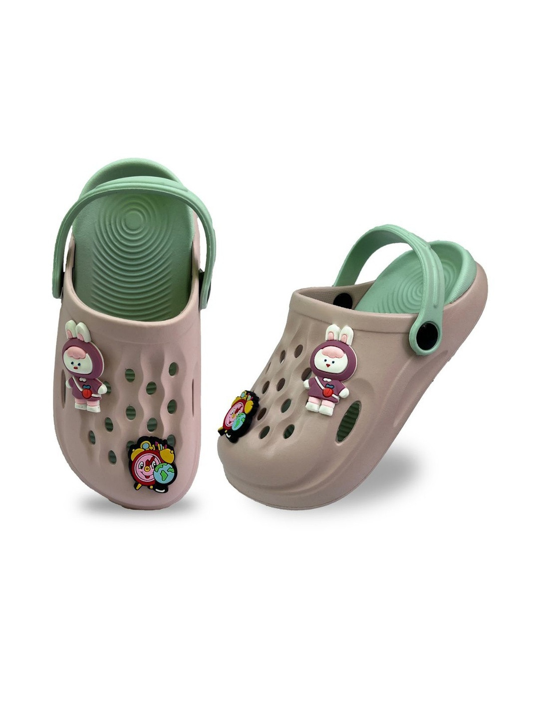 INDUS CLOUD Kids Pink Chunky Clogs