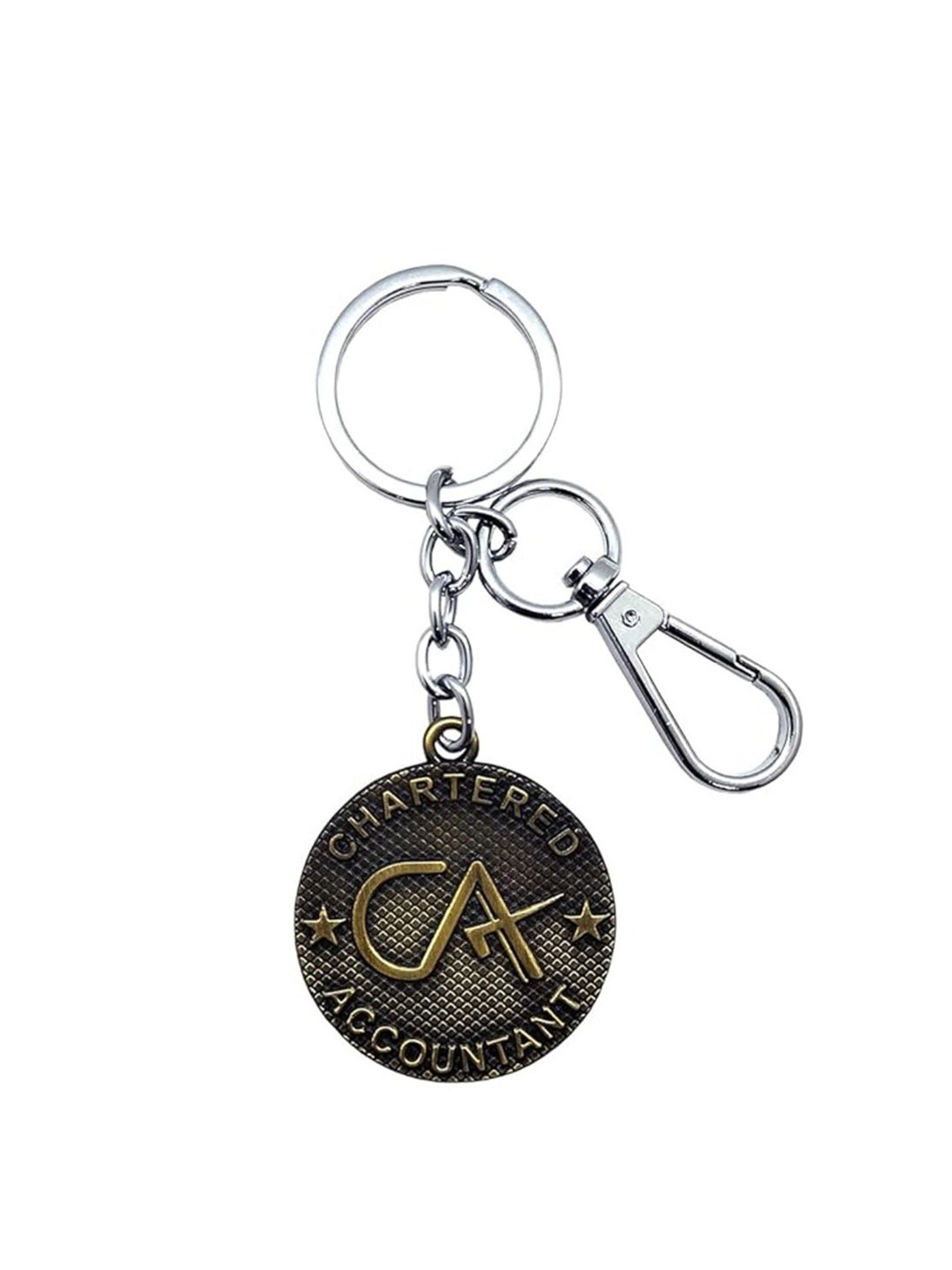 Get Fatang Textured Metal Chartered Accountant Key Chain