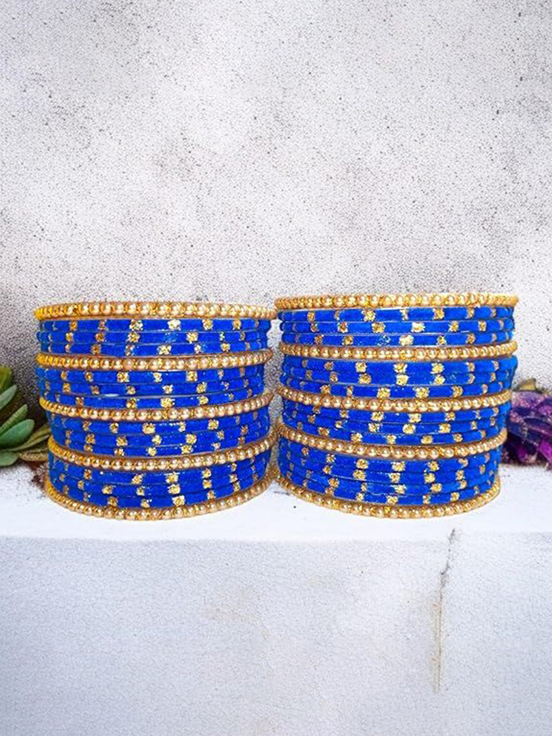 JAMS Set Of 35 Artificial Stones Studded Bangles