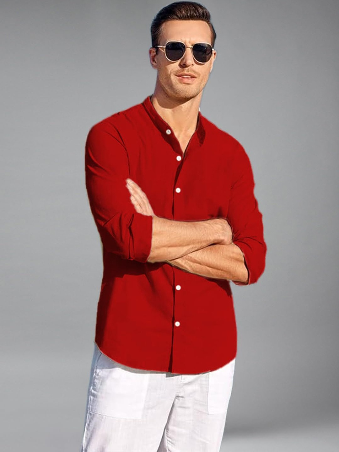 univibe Smart Slim Fit Casual Shirt