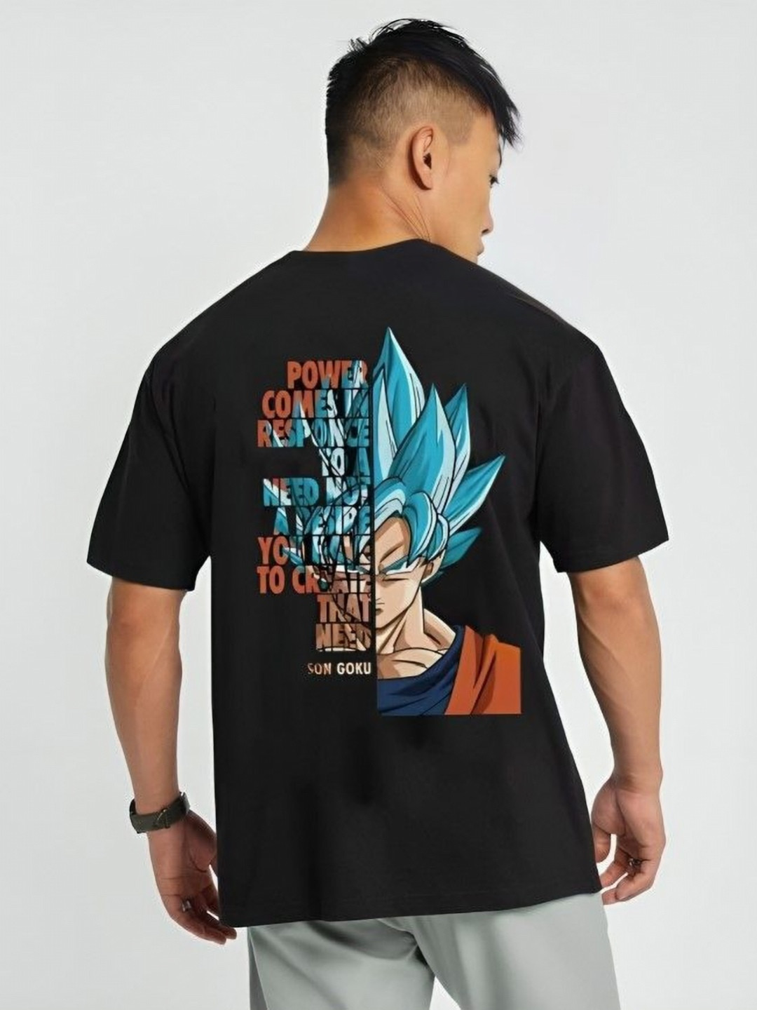 CLOFLIX Men Graphic Printed Round Neck Cotton Oversized T-shirt