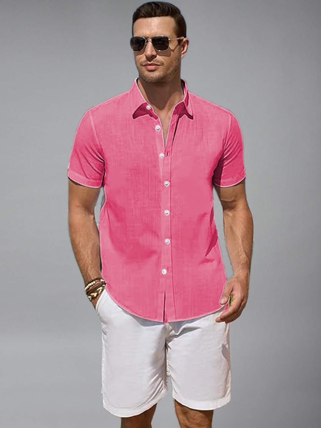 univibe Smart Slim Fit Casual Shirt