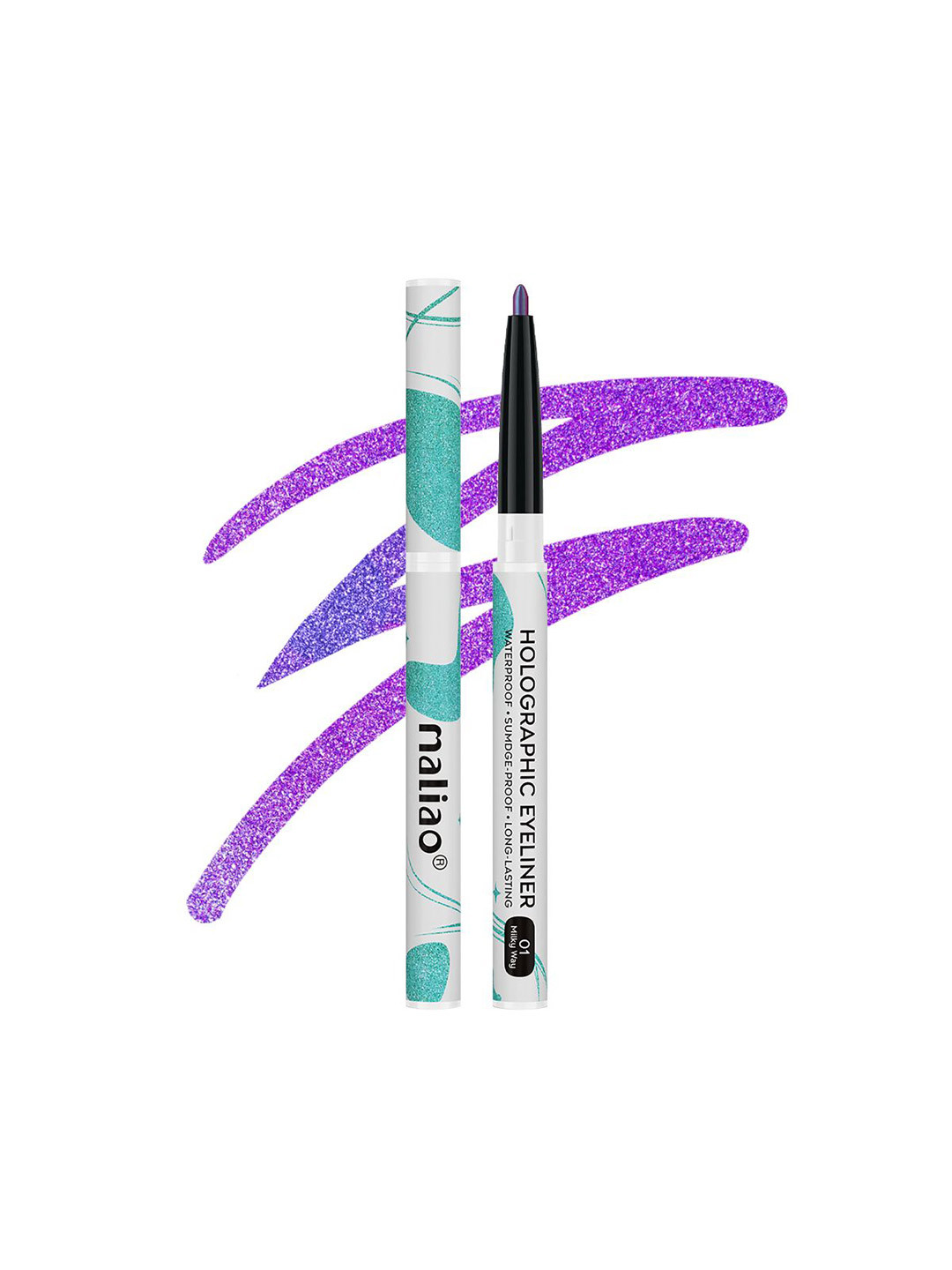 Maliao Holographic Long-Lasting Eyeliner Pen - 0.4 g - Milky Way - 01