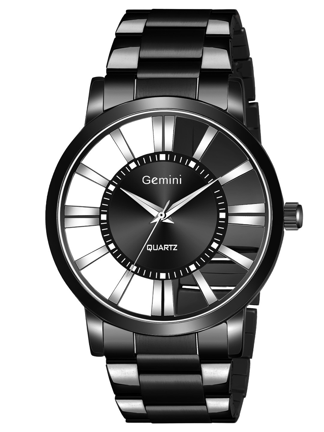 GEMINI Women Printed Dial & Stainless Steel Bracelet Style Straps Analogue Watch JMD T609