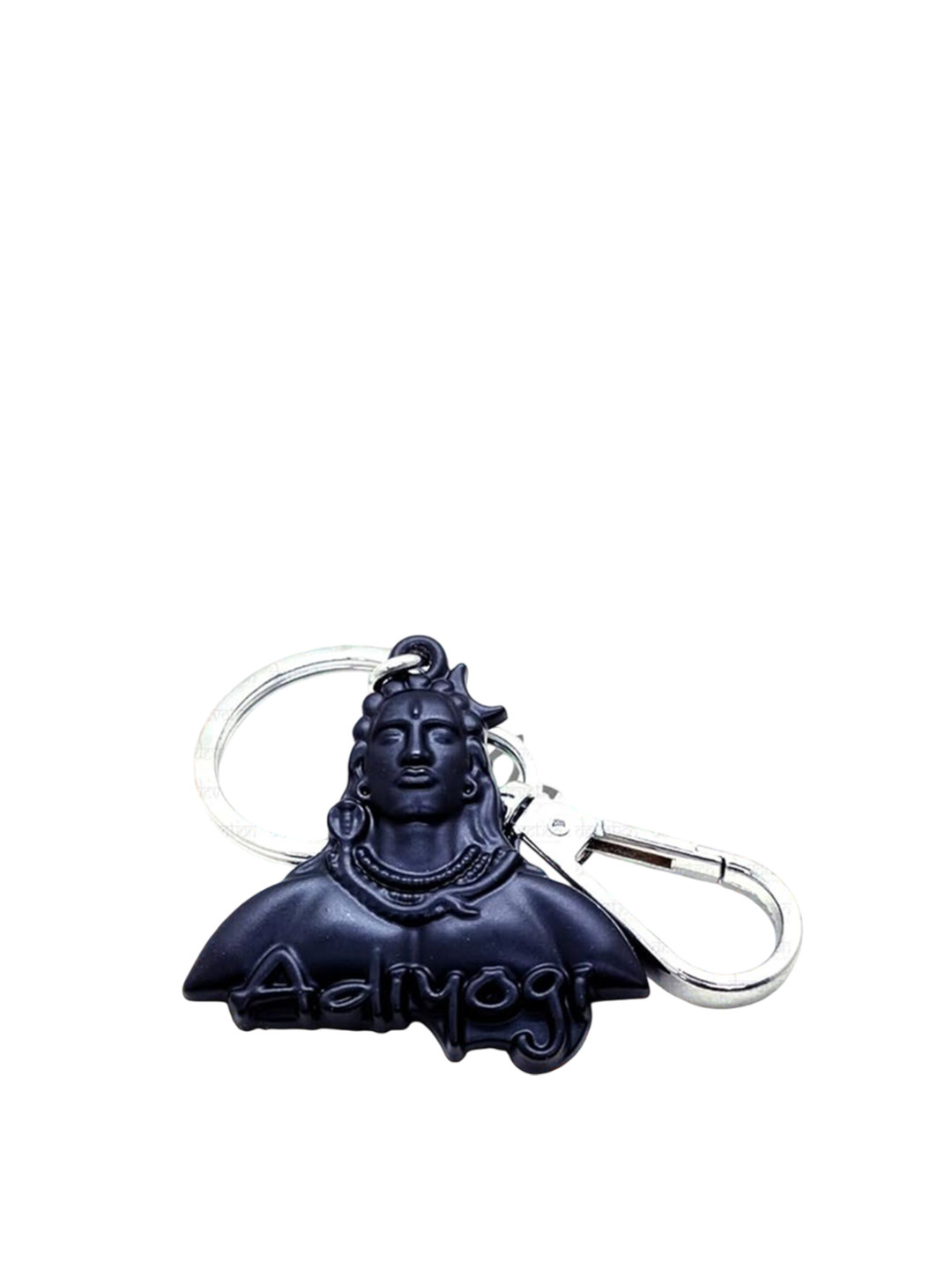 Get Fatang Textured Metal Adiyogi Lord Shiva Dual Sided Key Chain