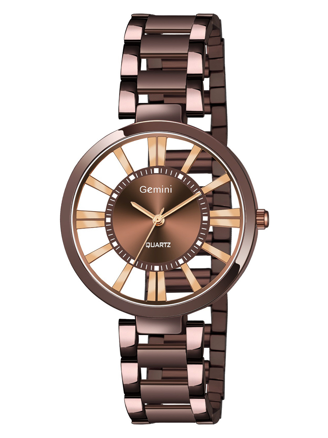 GEMINI Women Stainless Steel Bracelet Style Straps Analogue Watch JMD HOL L07B