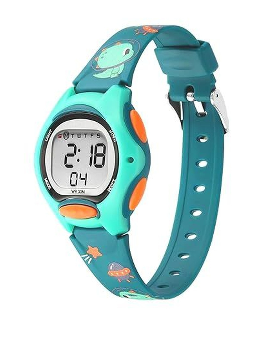 Otage Kids Patterned Dial & Textured Straps Digital Multi Function Watch