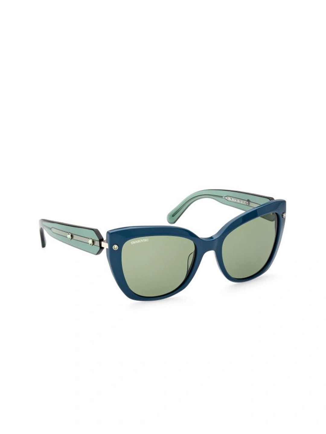 SWAROVSKI Women Full Rim Cateye Sunglasses SK0391 54 96N