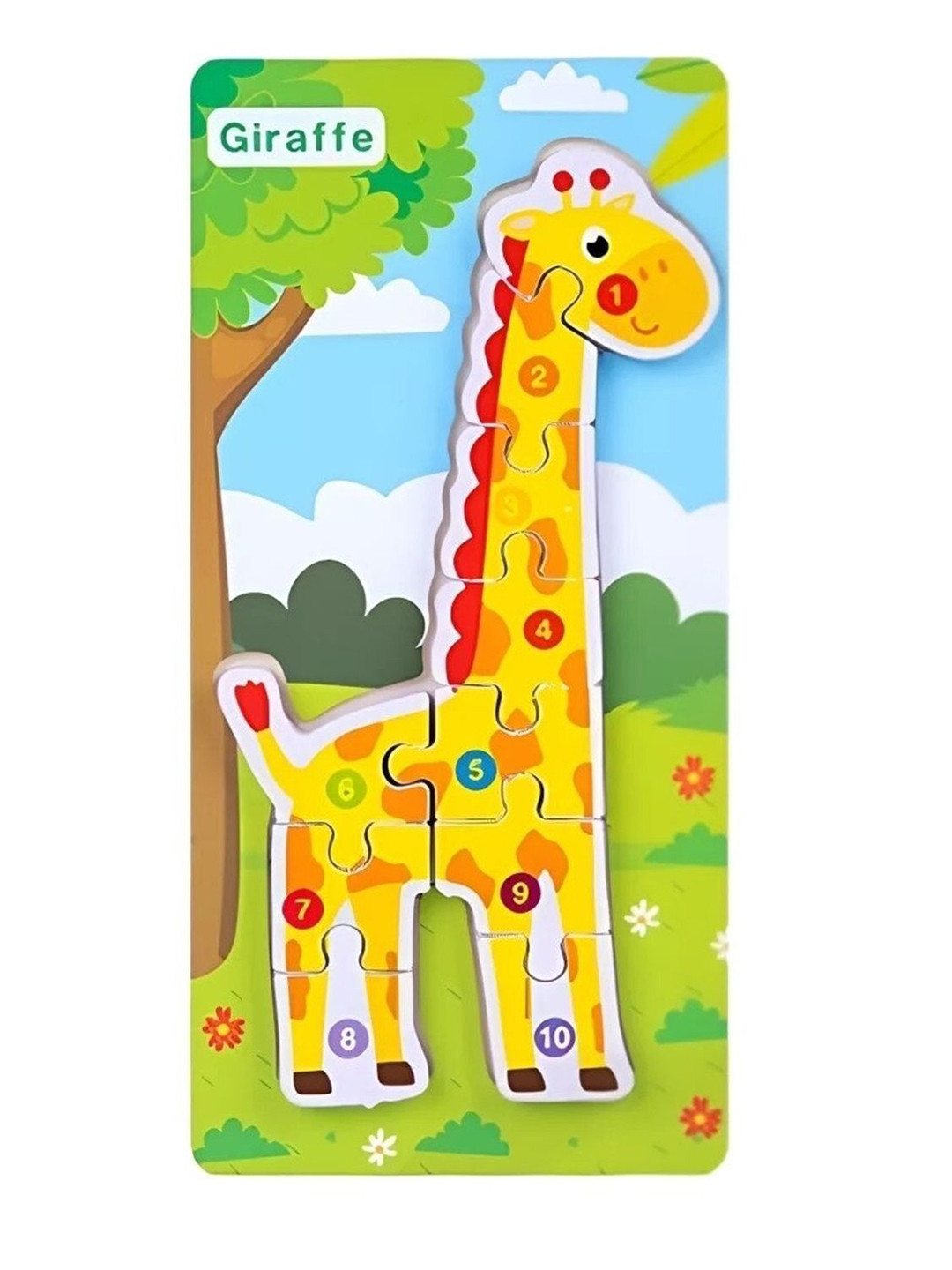 MUREN Colorful Figures Wooden Jigsaw Puzzles
