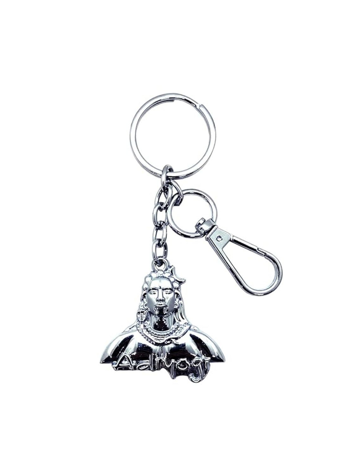 Get Fatang Textured Adiyogi Lord Shiva Dual Sided Key Chain