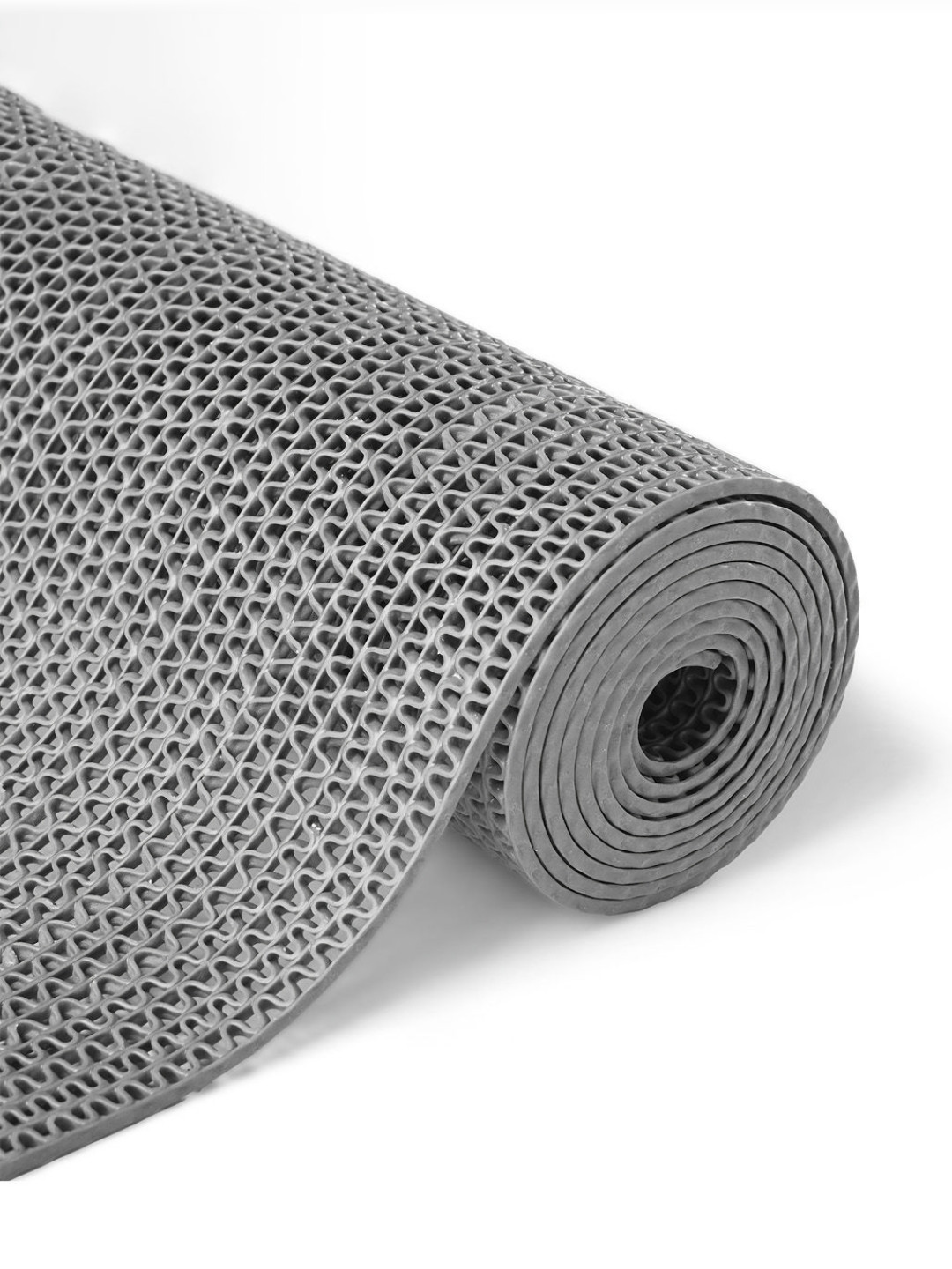 Aura Grey Textured 110 GSM Anti-Slip Bath Rugs