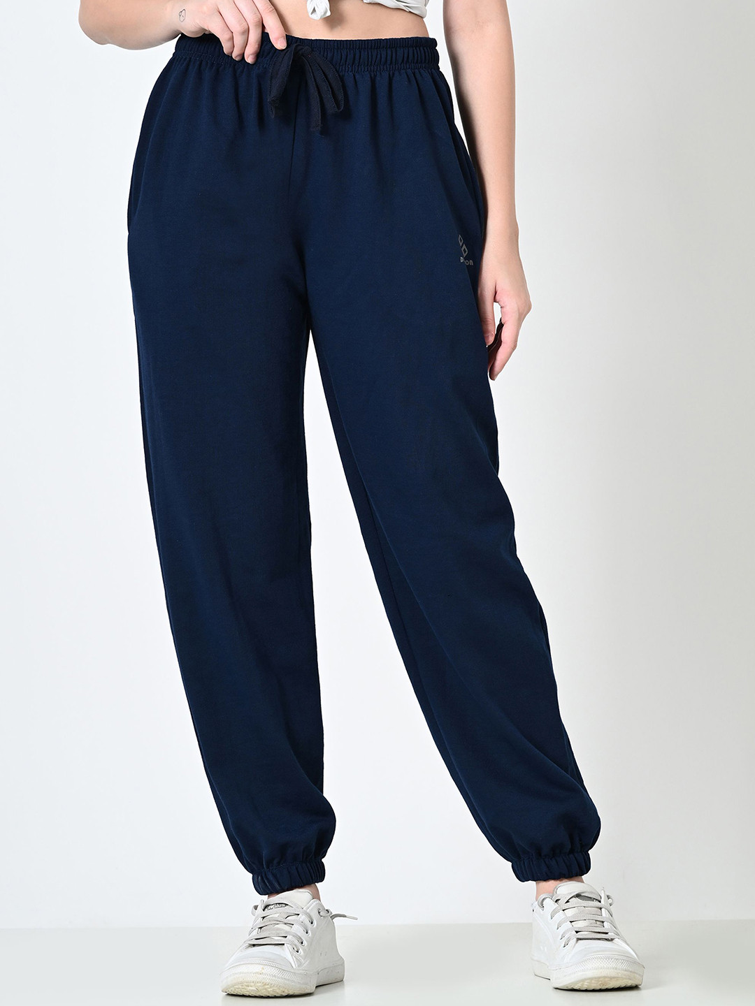 ALIZA Women Cotton Oversized Mid Rise Jogger