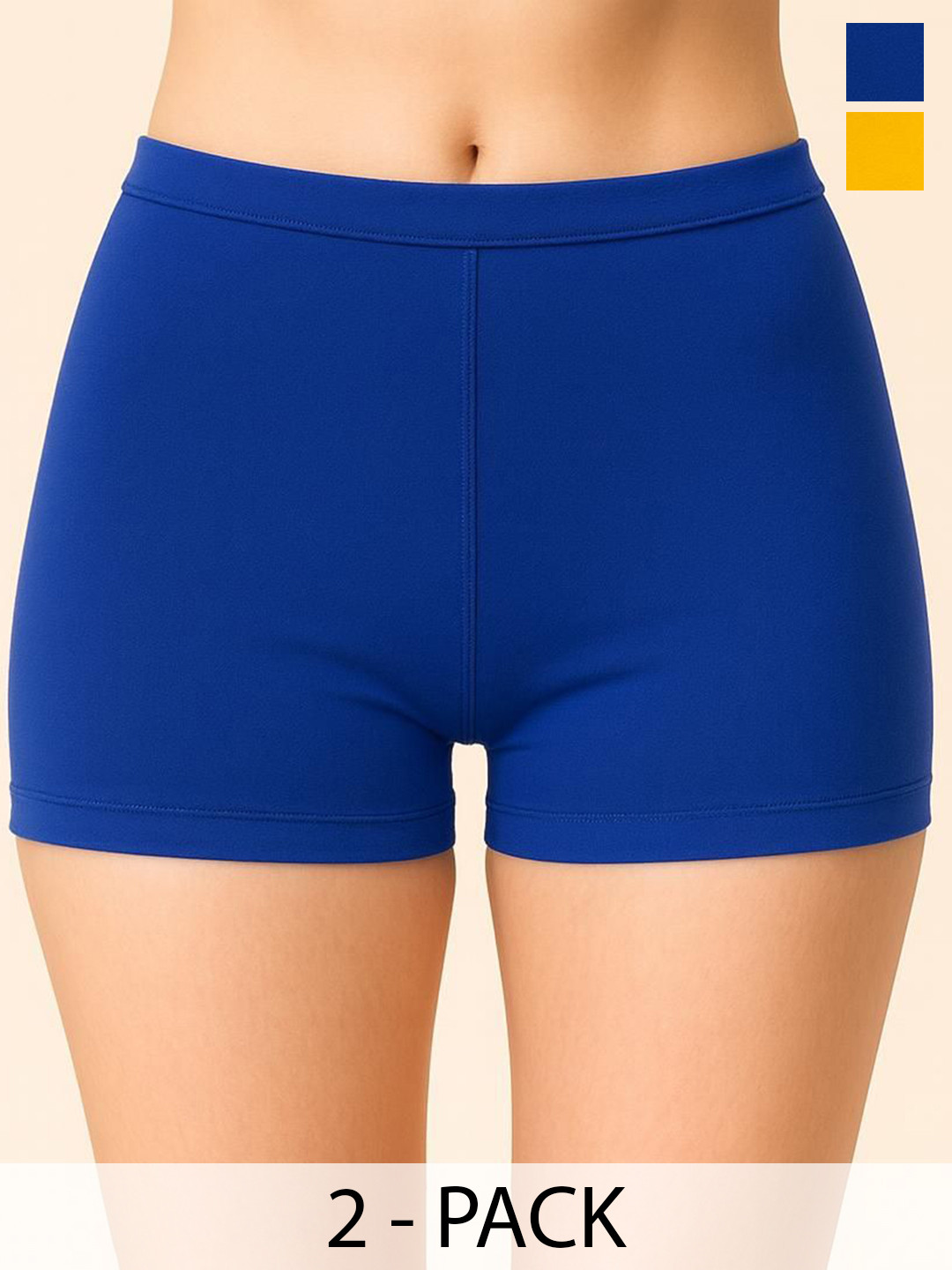 Apraa & Parma Pack of 2 Boy Short Briefs AP SBT-33 R Blue,D  Yellow XS-2-R Blue,D  Yellow