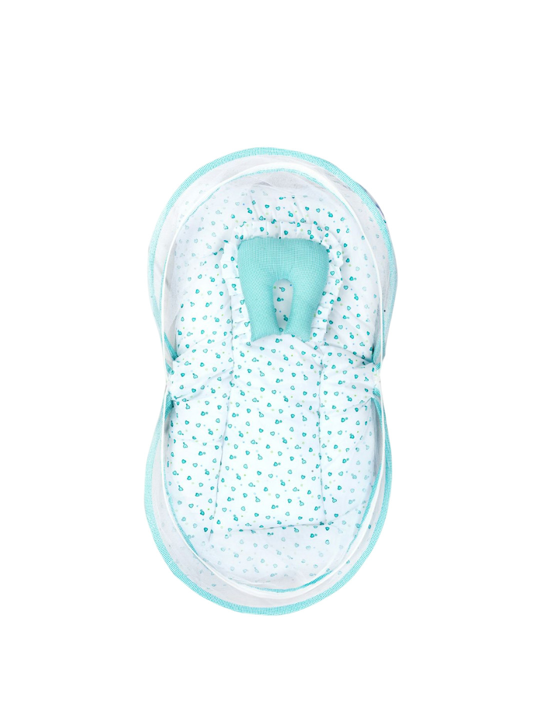 ADORE STUFF Infants Printed Pure Cotton New Born Bedding Set With Mosquito Net