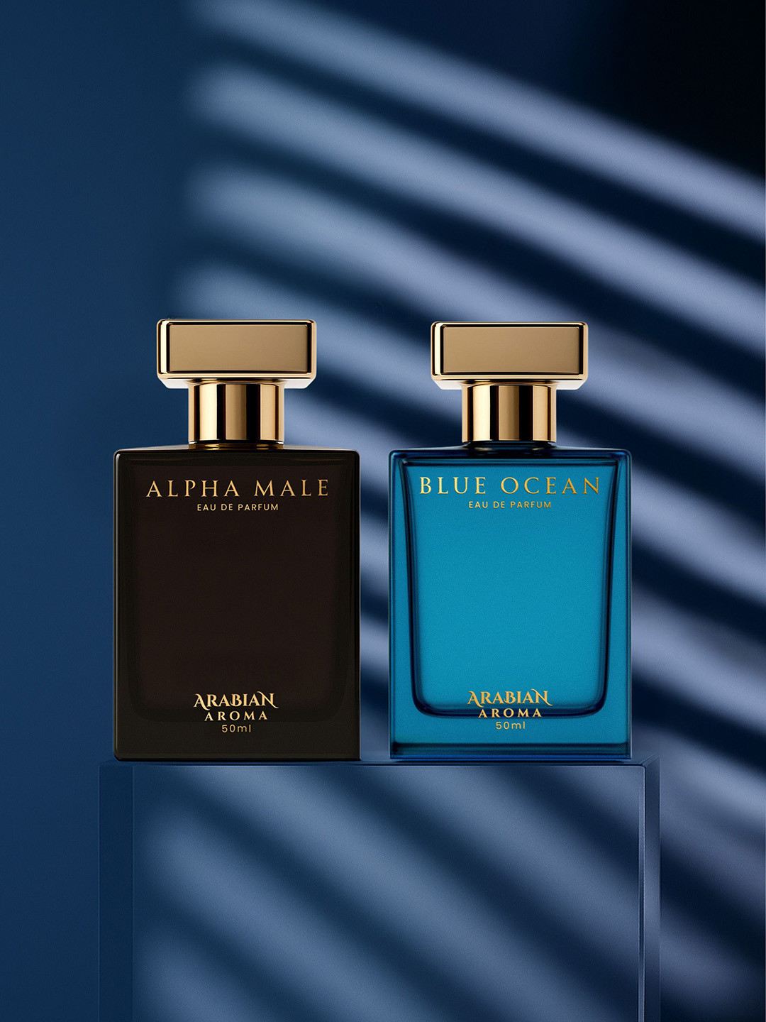 Arabian Aroma Men Set Of 2 Alpha Male & Blue Ocean Eau De Parfum - 50 ml Each