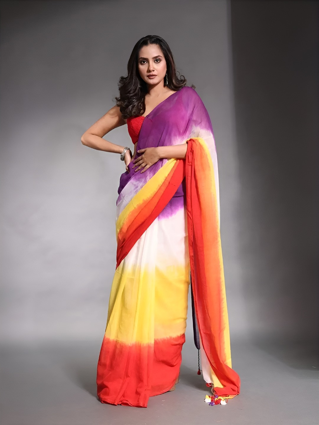 Pionex Tie and Dye Daily Saree