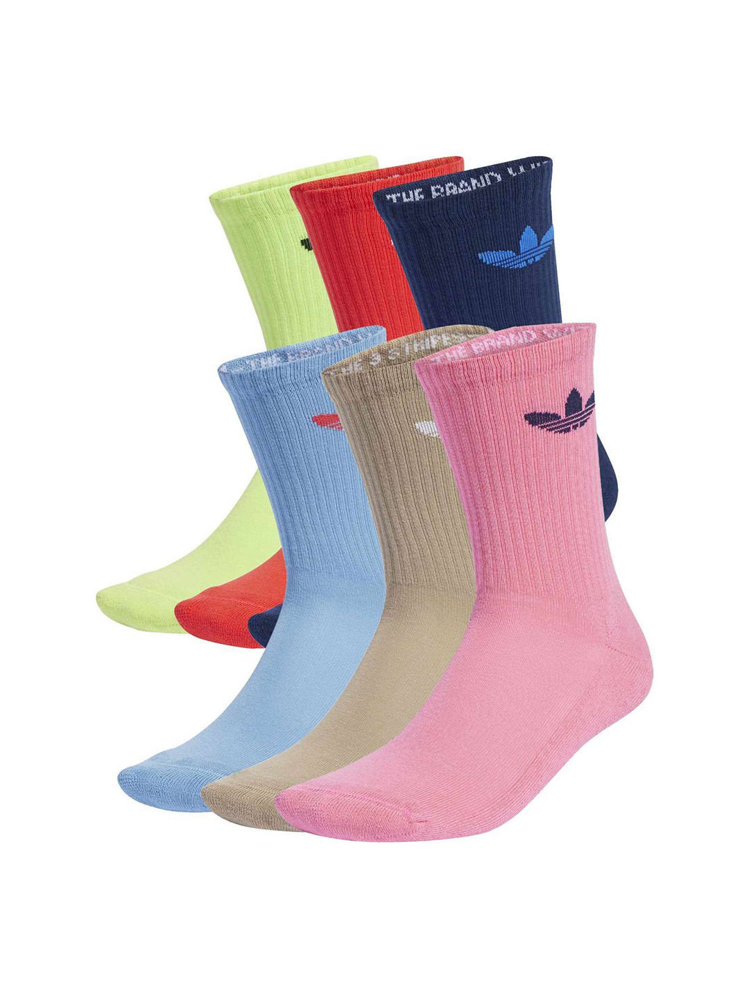 ADIDAS Originals Unisex Pack of 6 Cotton Ankle Length Socks