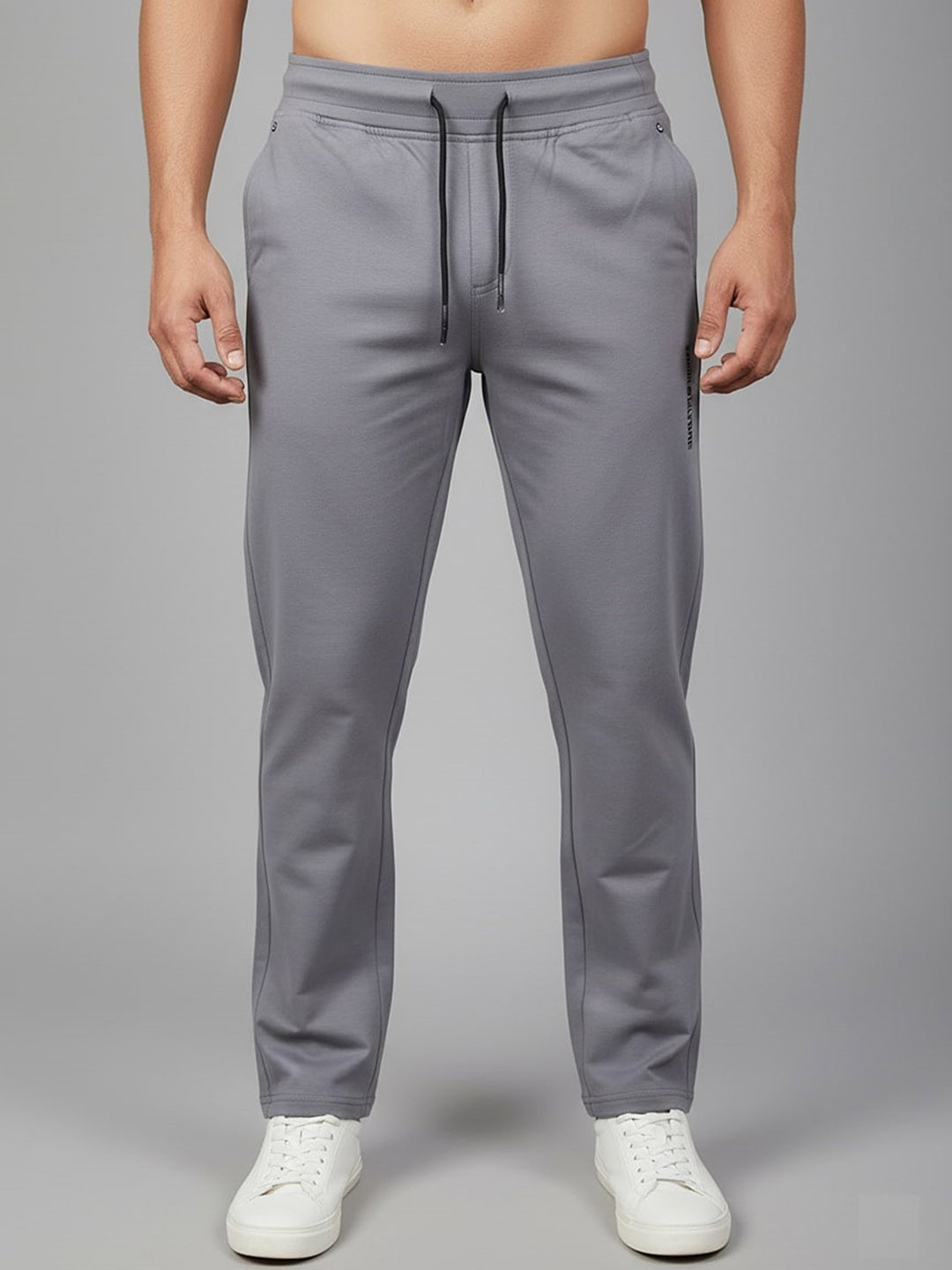 SANDPIPER Men Mid-Rise Relaxed-Fit Breathable Track Pants